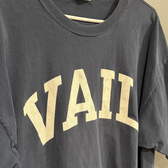 Champion Navy Blue Men's Tee with White Print - Picture 3 of 4